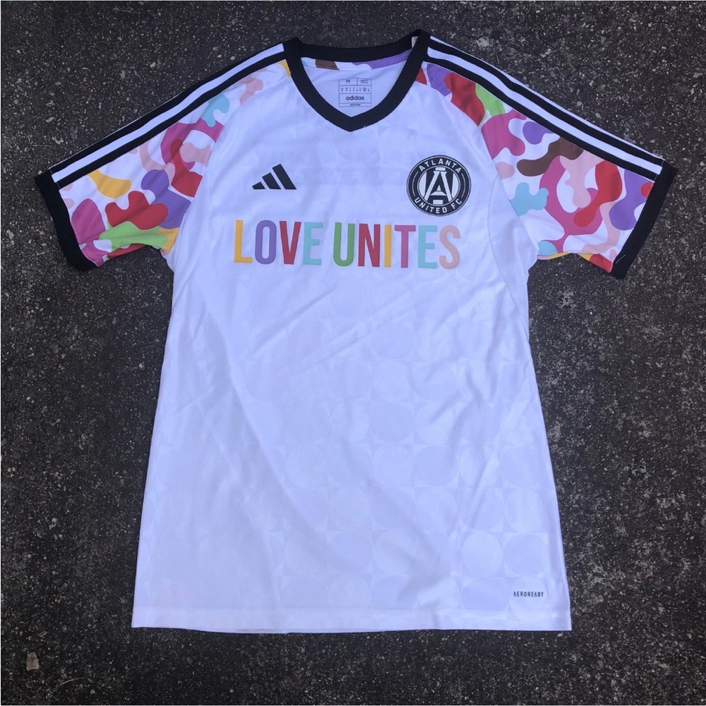 Adidas Atlanta United 'Love Unites' White Soccer Jersey MLS World Cup